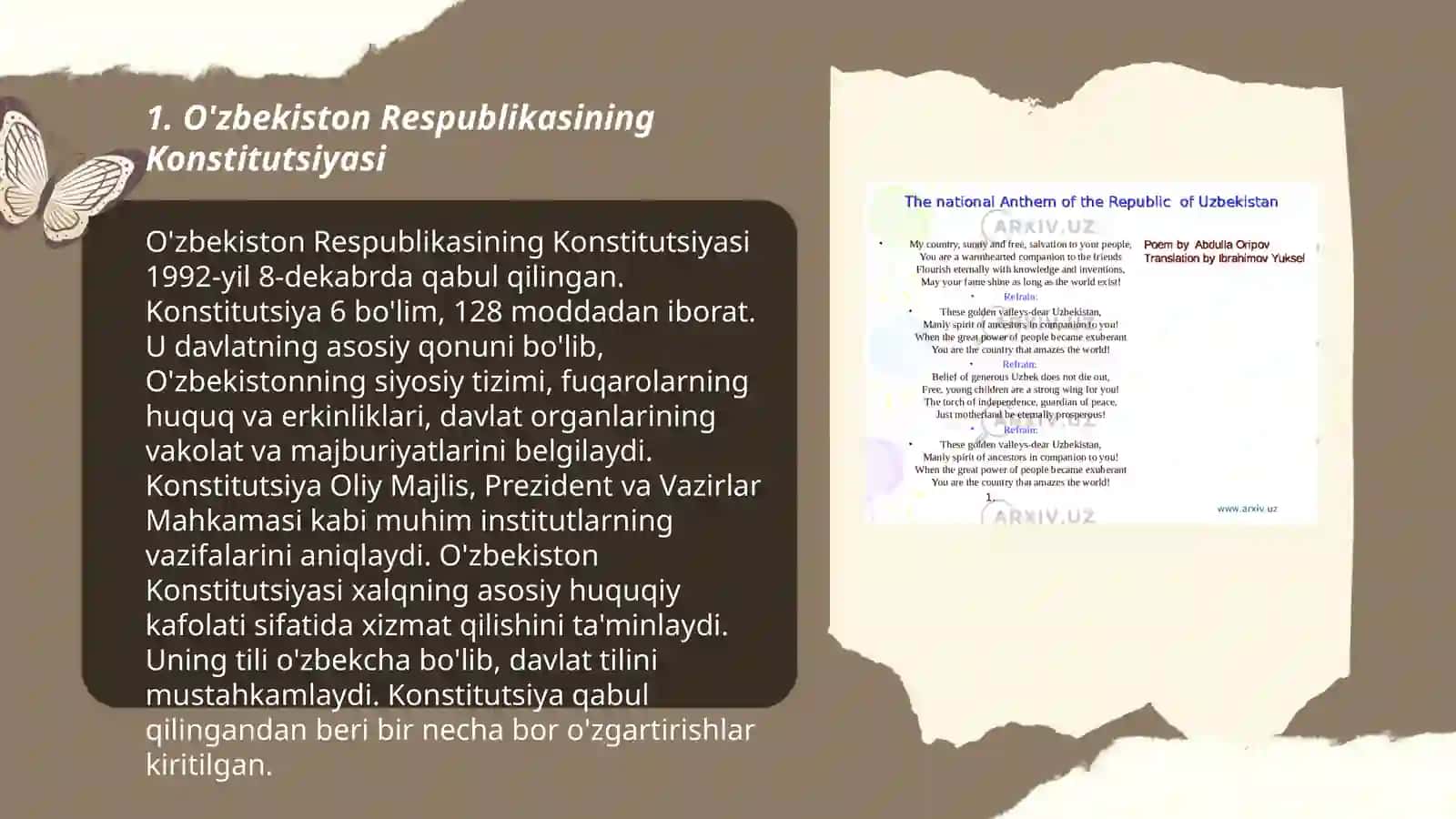 O'zbekiston Respublikasining Konstitutsiyasi 3