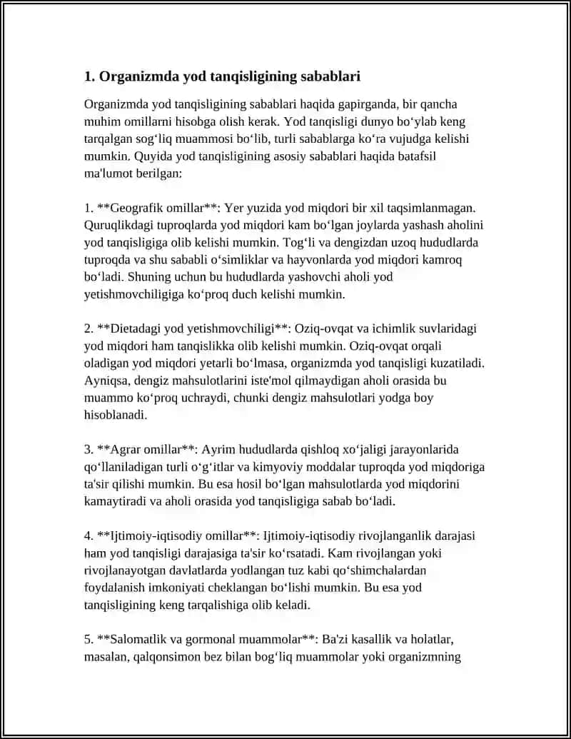 ORGANIZMDA YOD TANQISLIGI 3