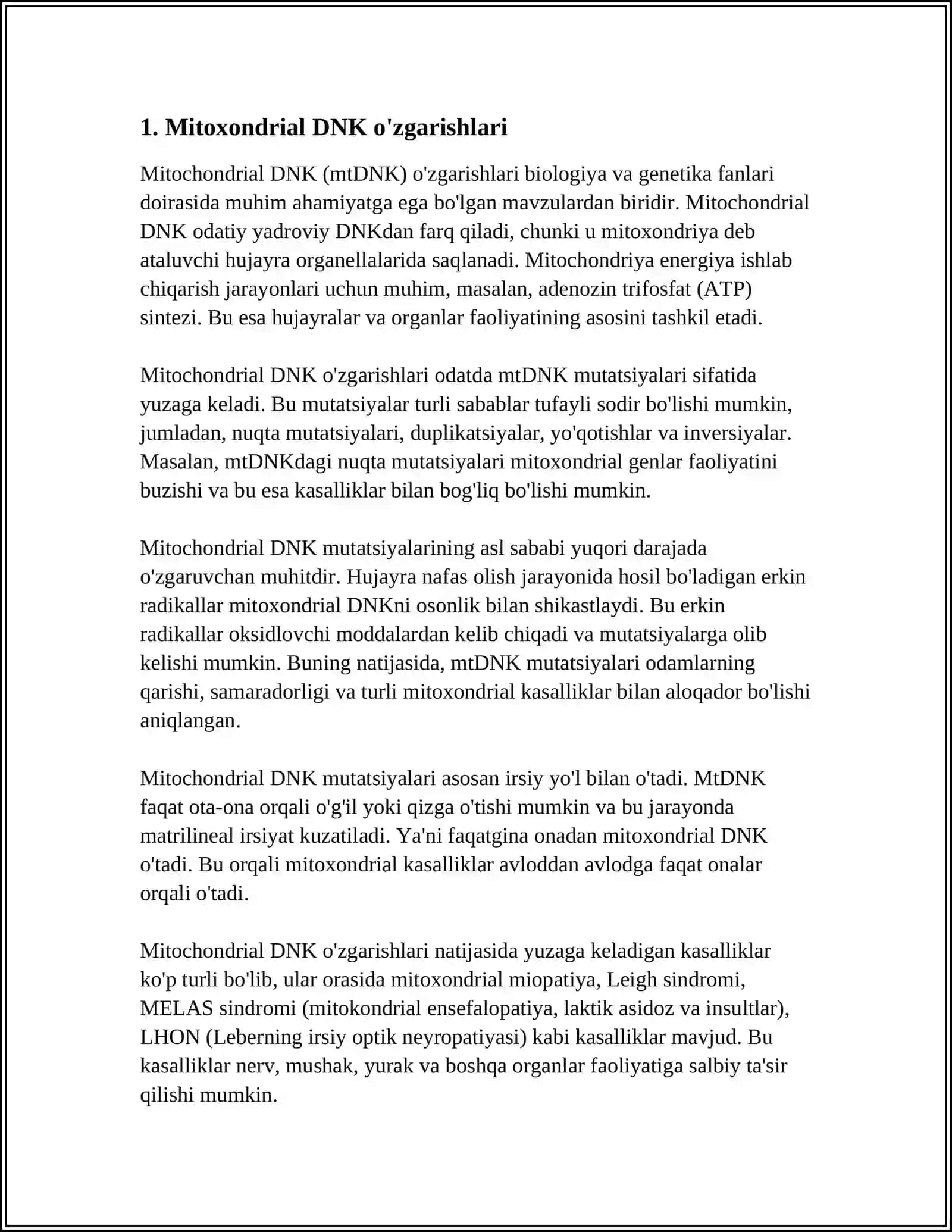 MITOXONDRIAL KASALLIKLAR 3