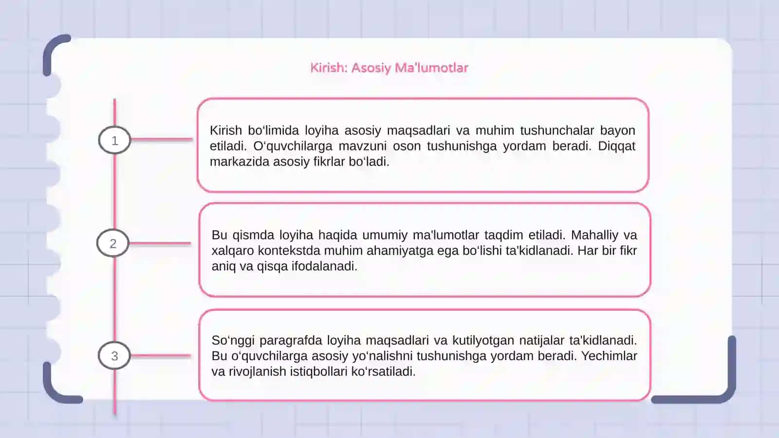 Kirish: Asosiy Ma'lumotlar 3
