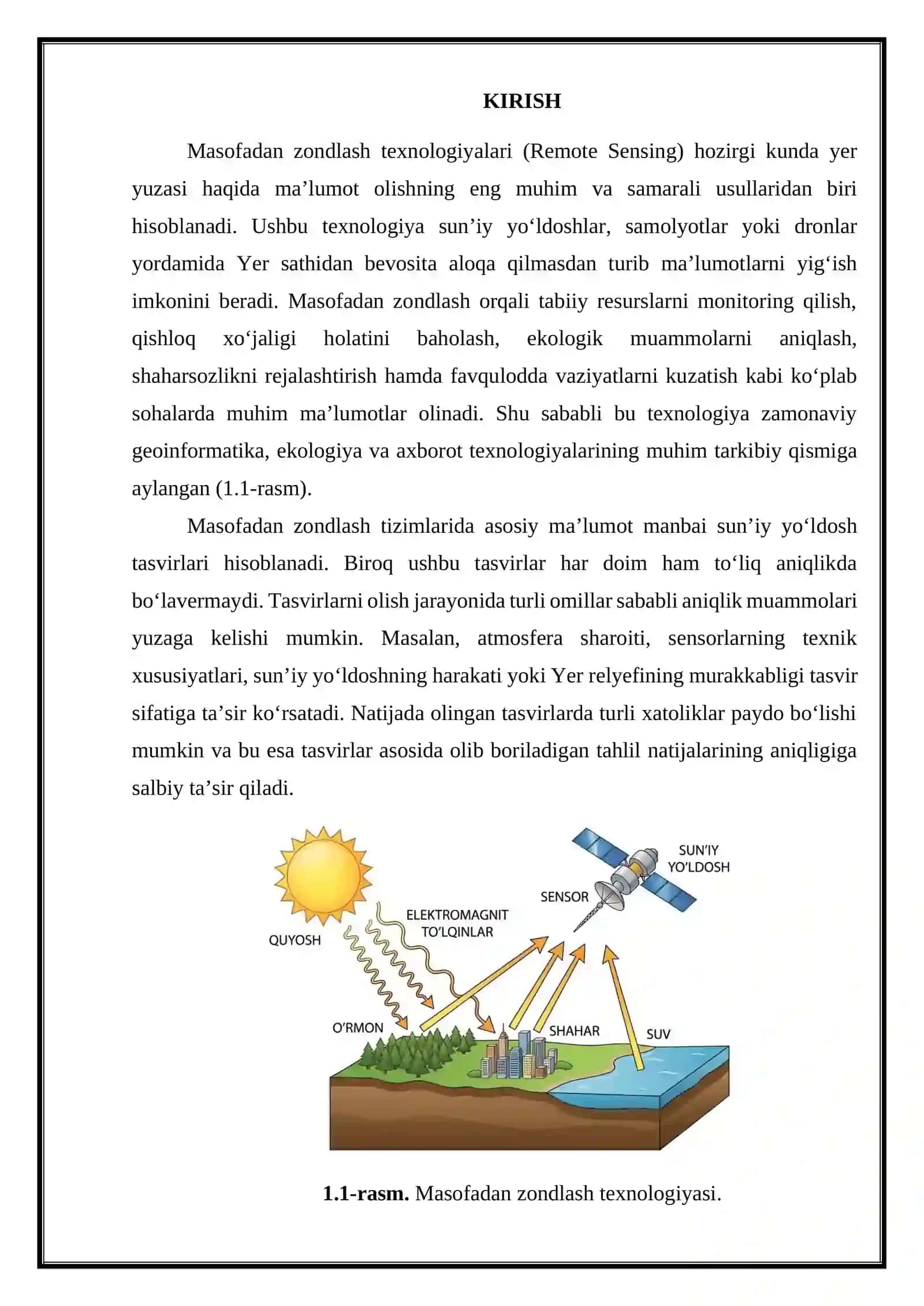 Radiometrik va geometrik xatoliklarning nazariy va amaliy tahlil 3