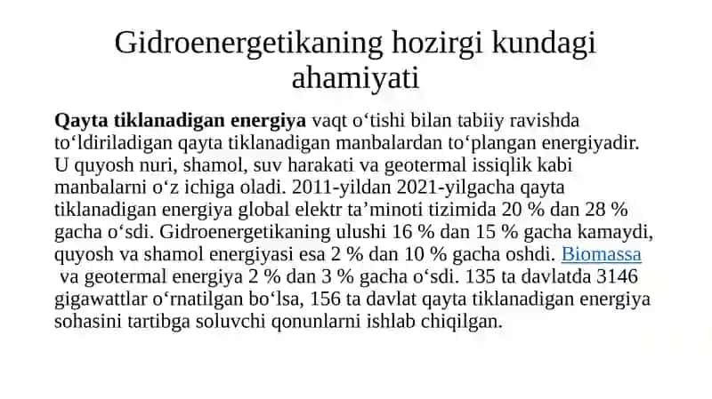 Gidroenergetika Fanio'qituvchisi 3
