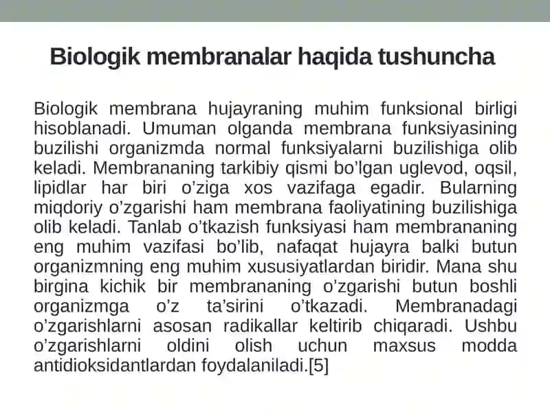 BIOLOGIK MEMBRANALARDAGI FIZIK JARAYONLAR 3