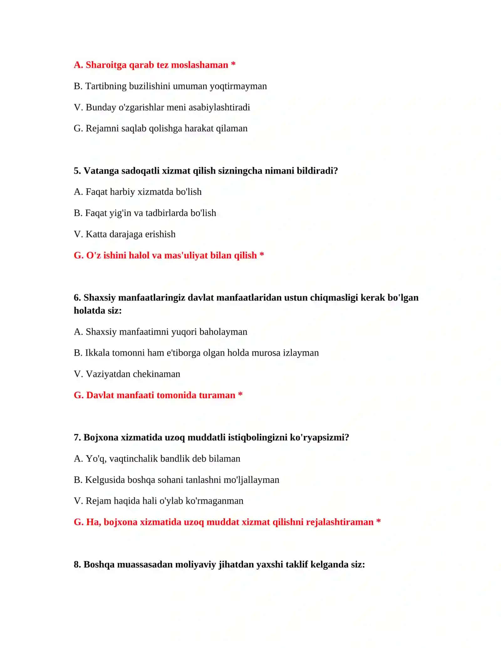 Bojxona Testlarini Yuklab Olish 3
