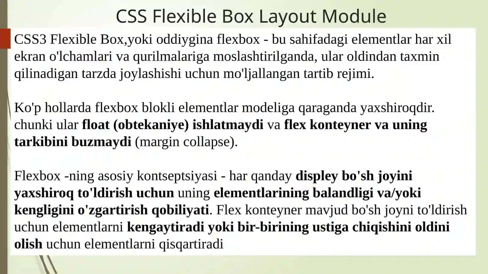 Flex, Grid razmetkalarini qurilish prinsuplari. Web-saytlar uchun shablonlar 3