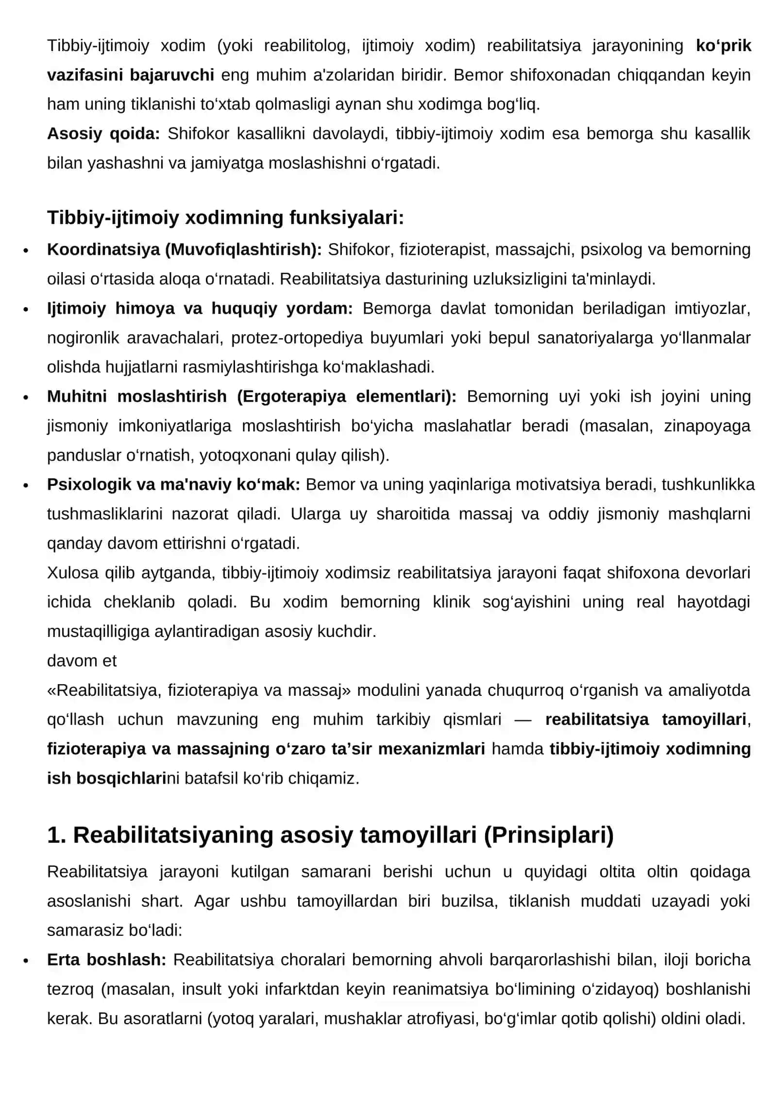 Reabilitatsiya fizioterapiya va massaj moduli 3