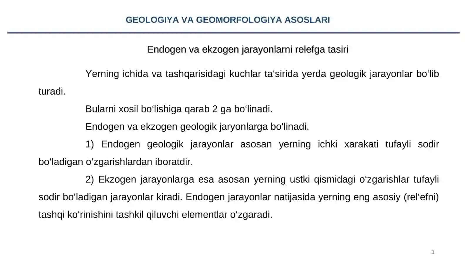 GEOLOGIYA VA GEOMORFOLOGIYA ASOSLARI 3