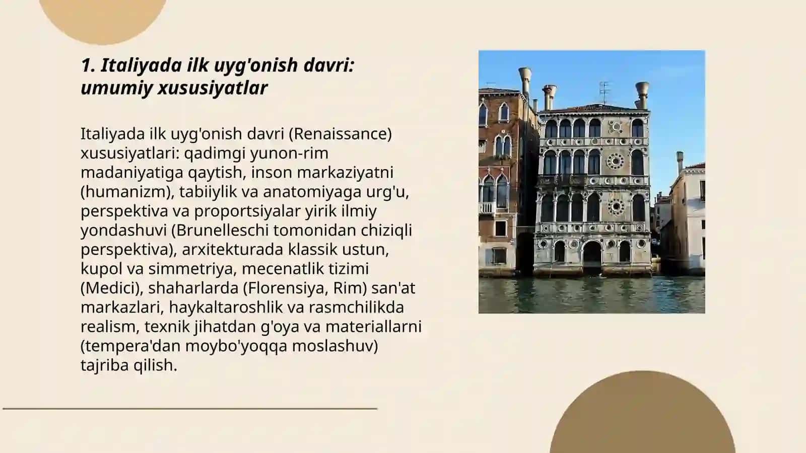 Italiyada ilk uyg'onish davri 3
