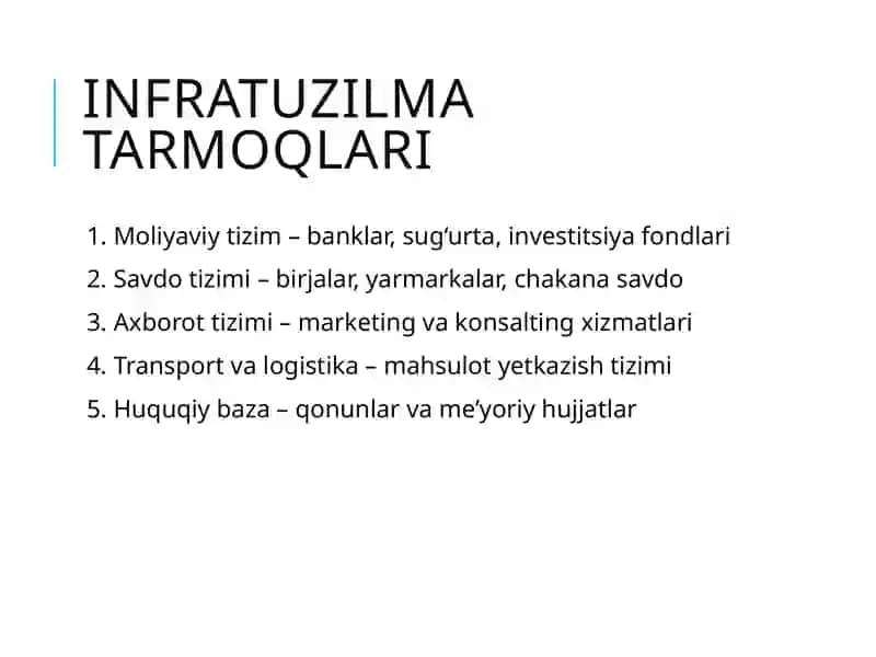 Bozor infratuzilmasining shakllanishi va qishloq xo‘jaligidagi islohotlar 3