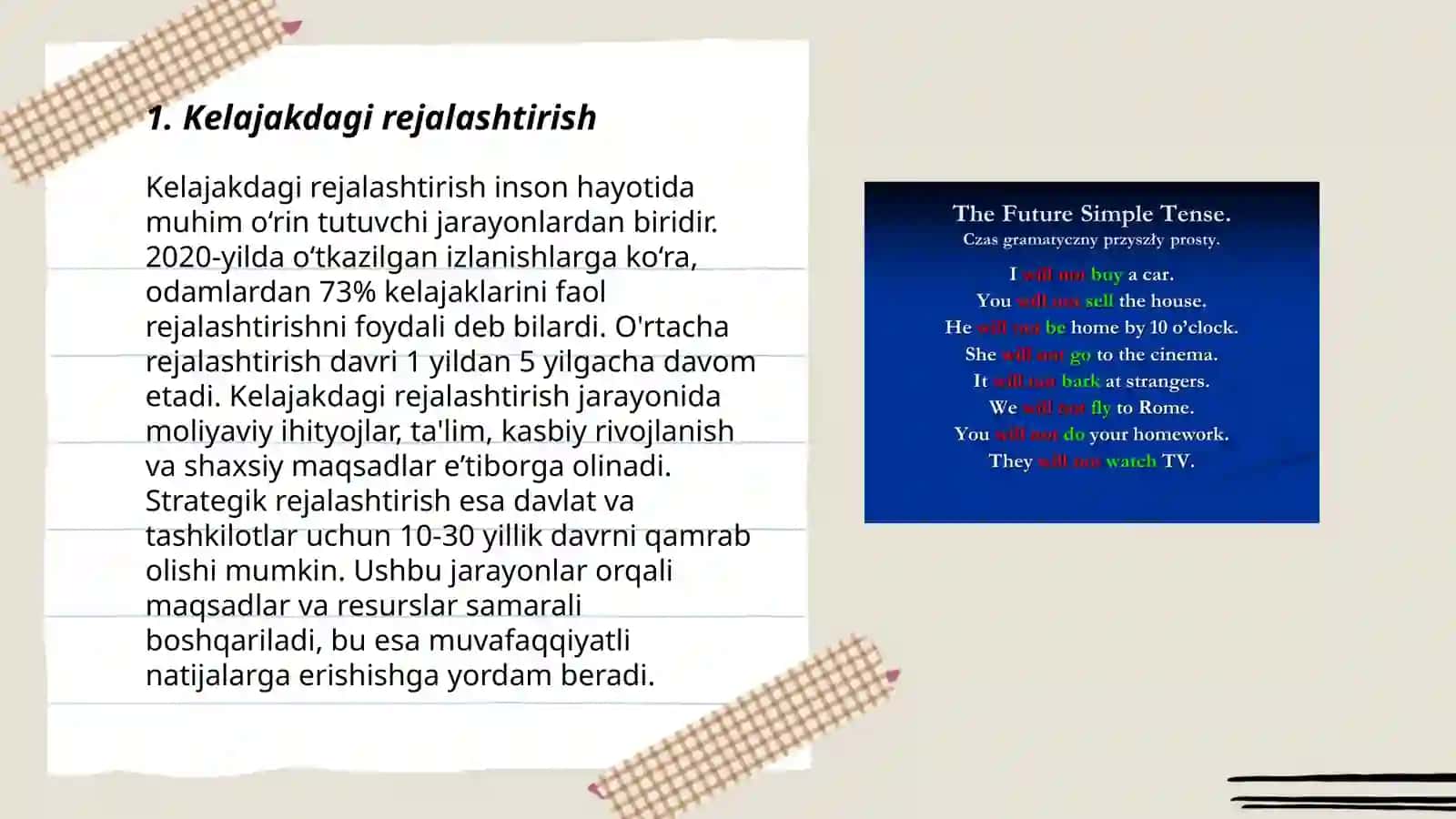 Future simple tense 3