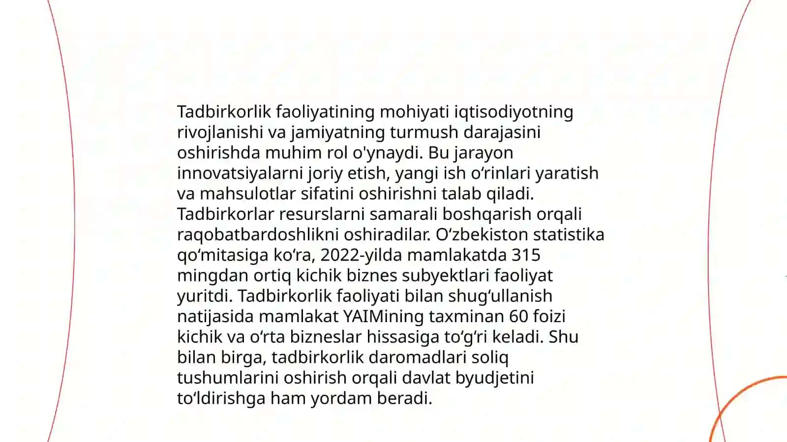 Tadbirkorlik faoliyati tadbirkorlik kapitali va uning aylanishi 3