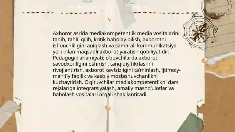 Mediakompetentlikning O‘qitishda Ahamiyati 3