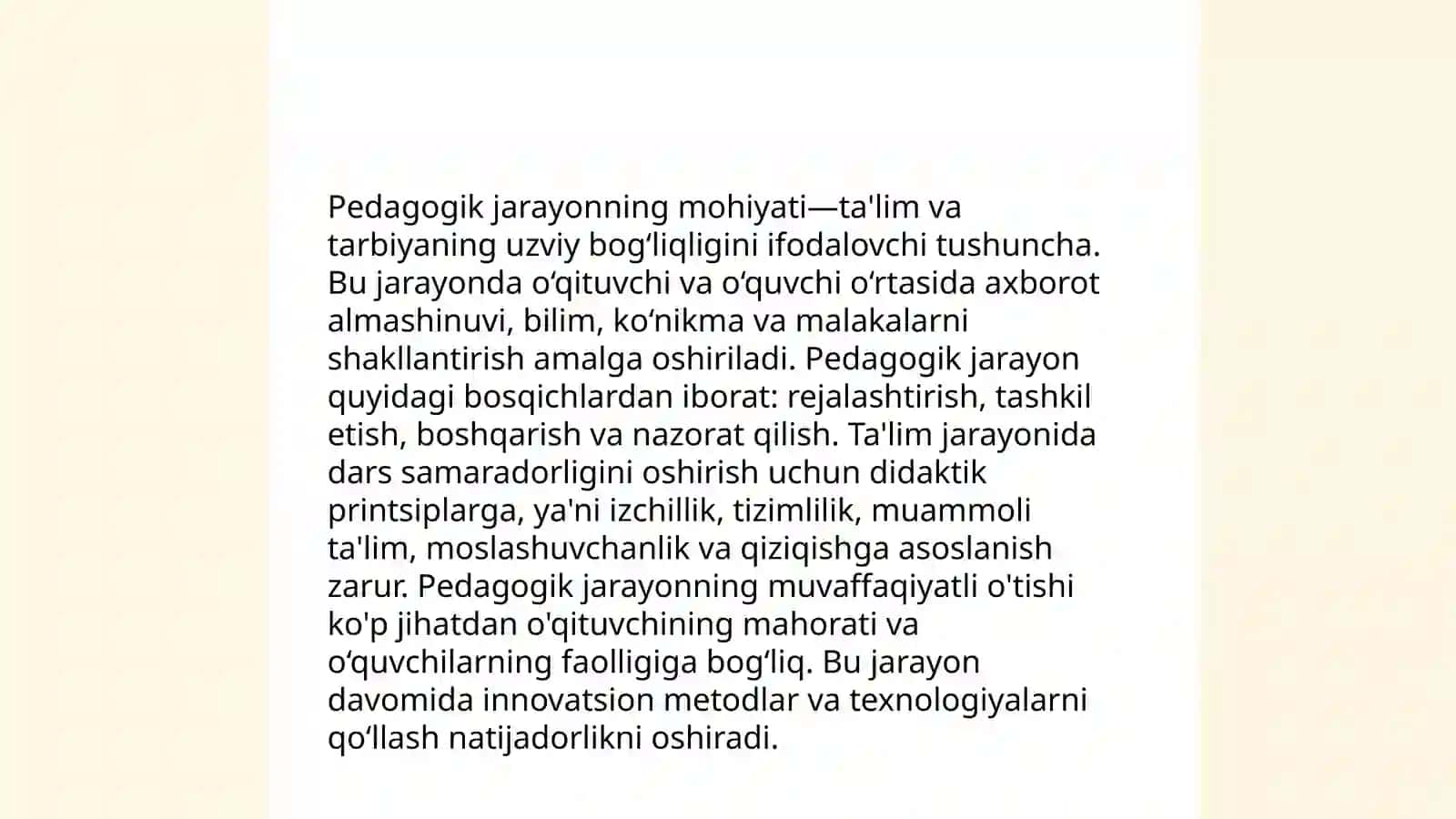 Pedagogik jarayonning mohiyati 3