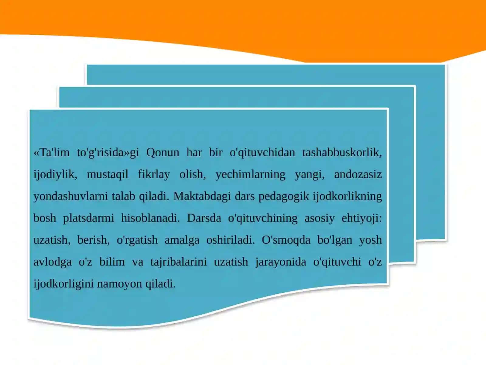 Pedagogik refleksiyani shakllantirish 3