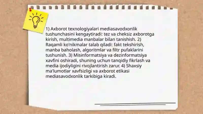 Axborot texnologiyalari va ularning mediasavodxonlikka ta'siri 3