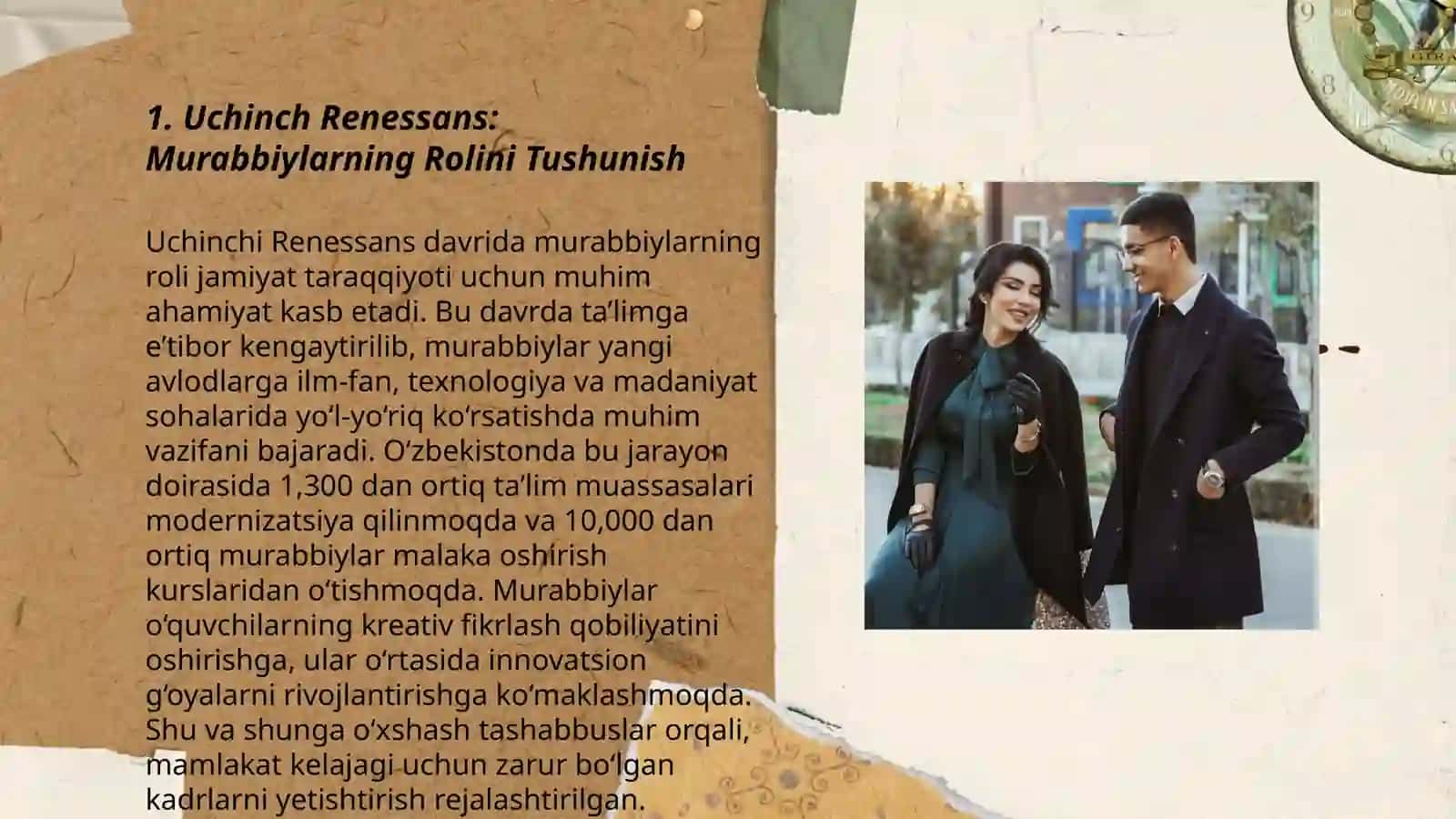 Uchinchi Renessansni bunyot etishda murabbiy va tarbiyachilarning oʻrni 3