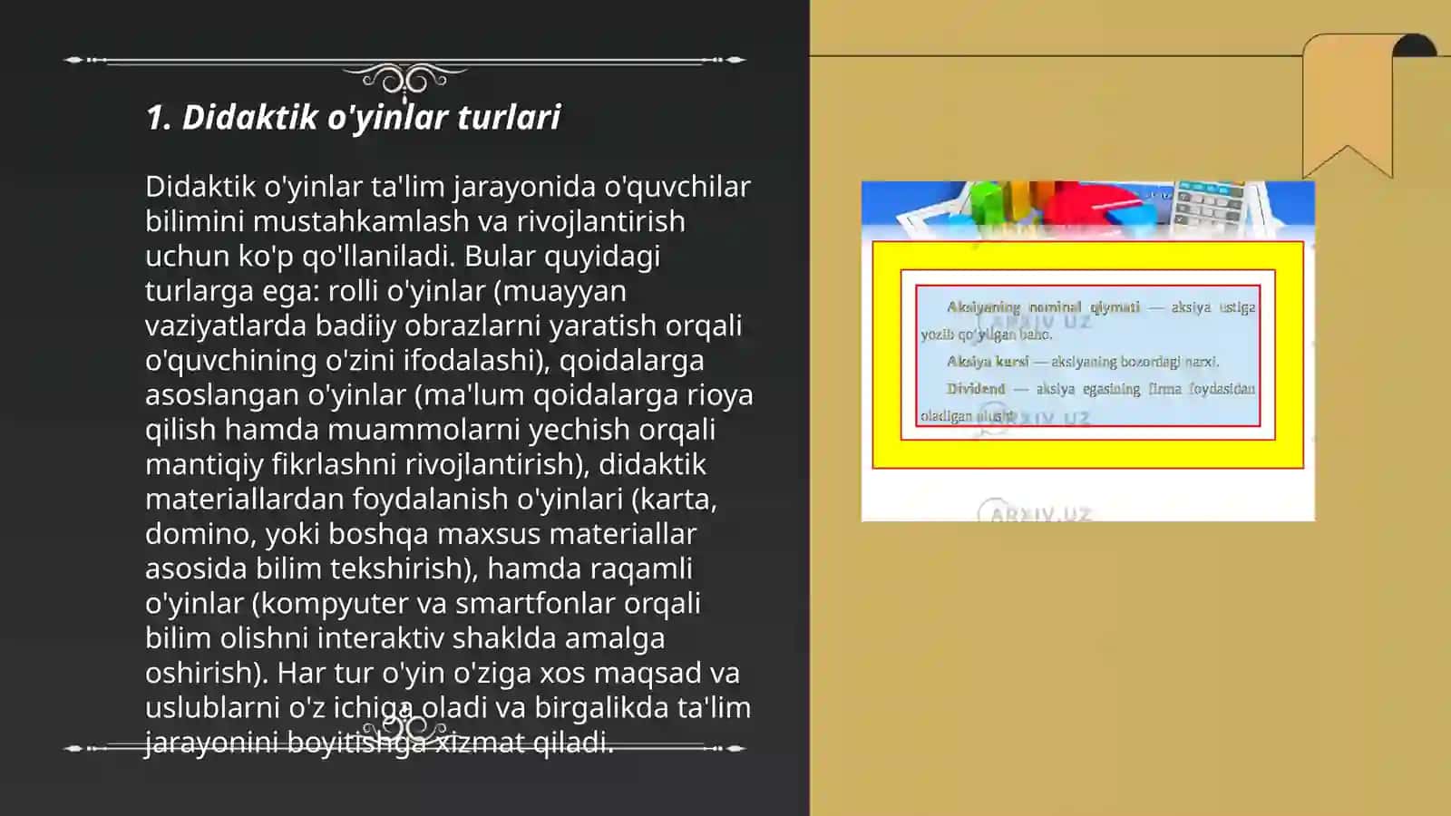 Matematik bilim berishda didaktik oʻyinlar tayyorlash 3