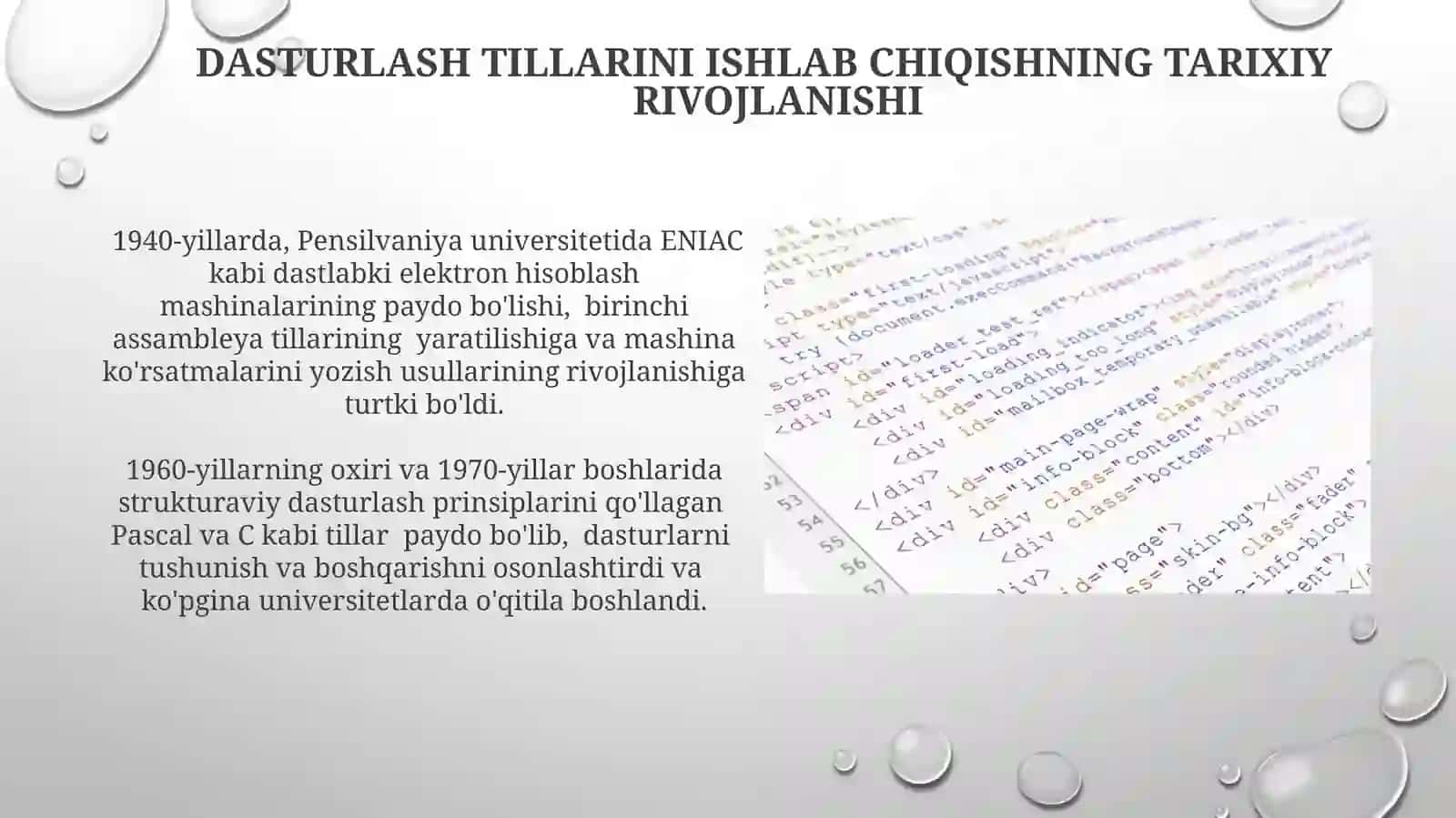 Dasturlashtillariningrivojlanishtasnifi 3