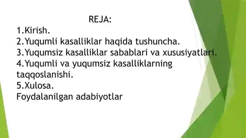 Yuqumsiz va yuqumli kasalliklar 3