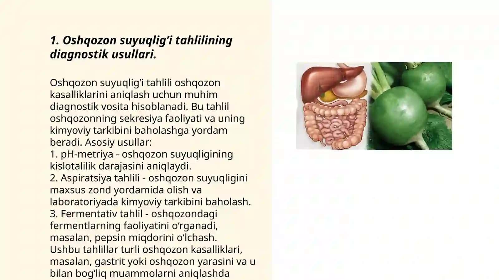Oshqozon suyuqlig’i tashxisi va davolashning muammoiyati 3