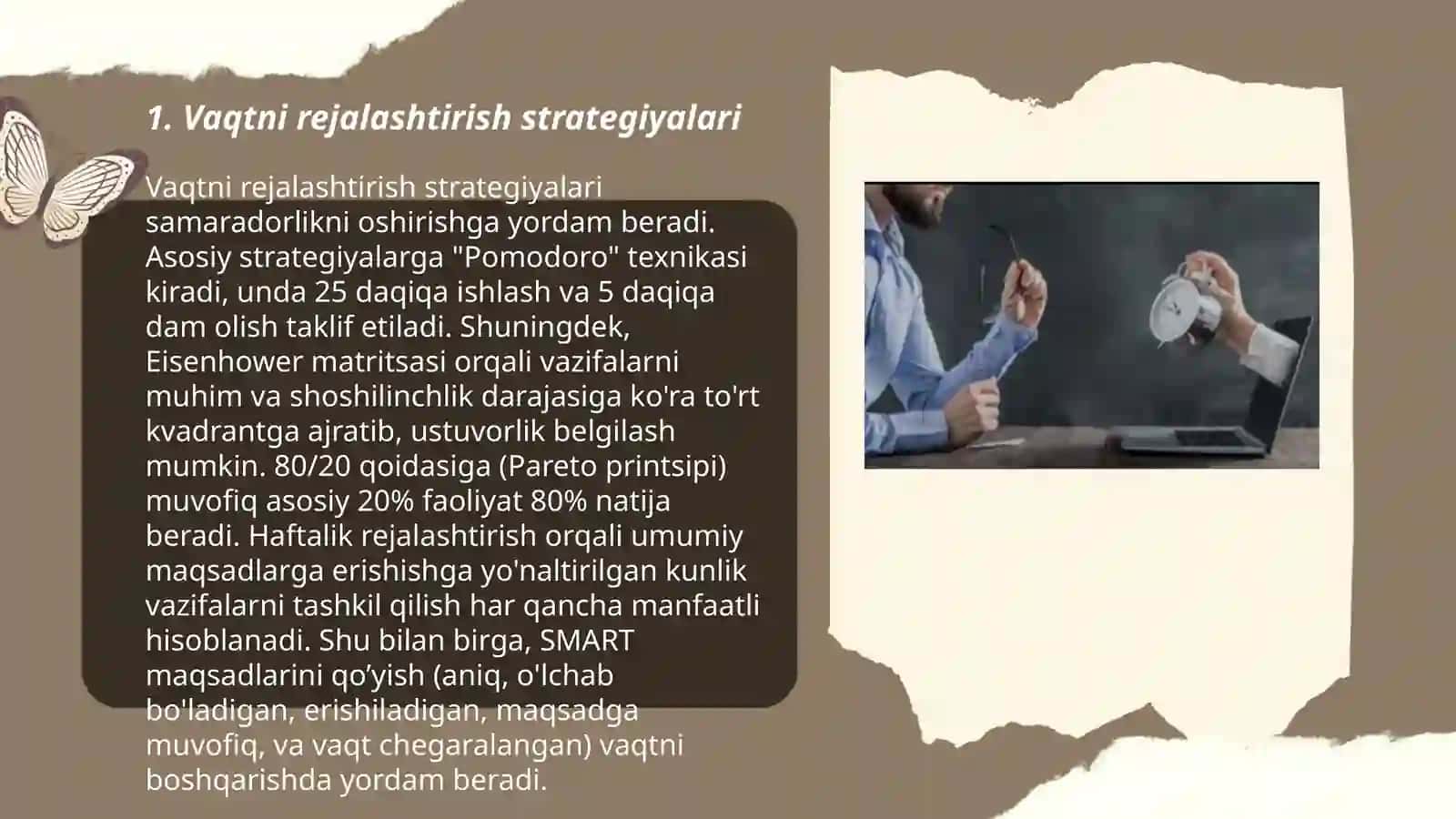 Vaqtni rejalashtirish strategiyalari 3