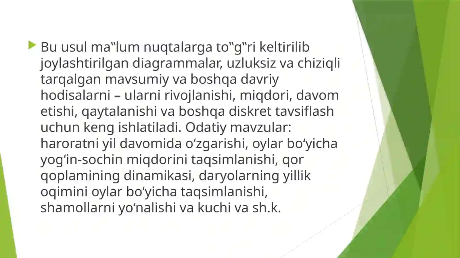 Muayyan chegaradagi voqea va hodisalarni nisbiy miqdorda ko‘rsatishda kartodiagramma usulining ahamiyati 3