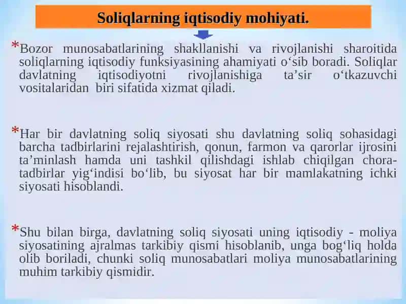 Soliqlarning iqtisodiy mohiyati va obyektiv zarurligi 3