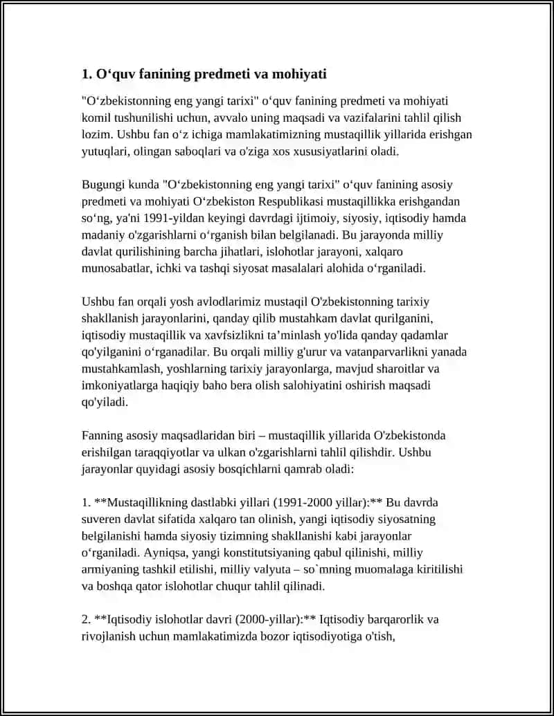 O‘zbekistonning eng yangi tarixi 3