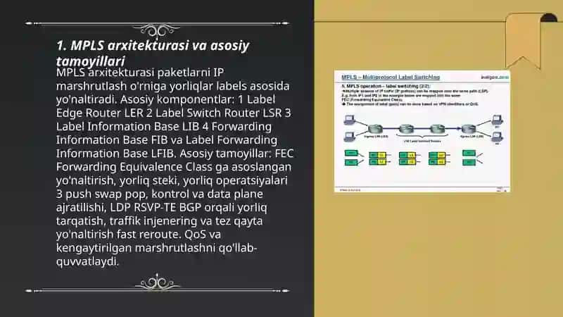 MPLS (Multiprotocol Label Switching) texnologiyasi 3