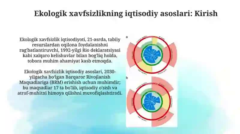 Ekologik xavfsizlikni ta'minlashning iqtisodiy asoslari 3