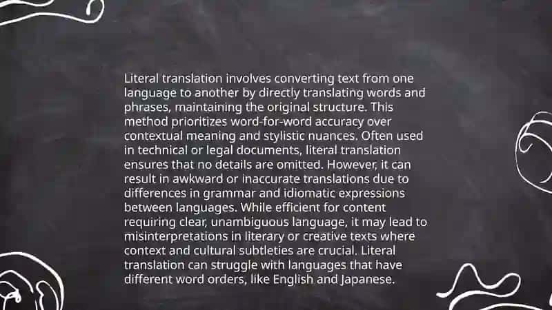 Literal Translation 3