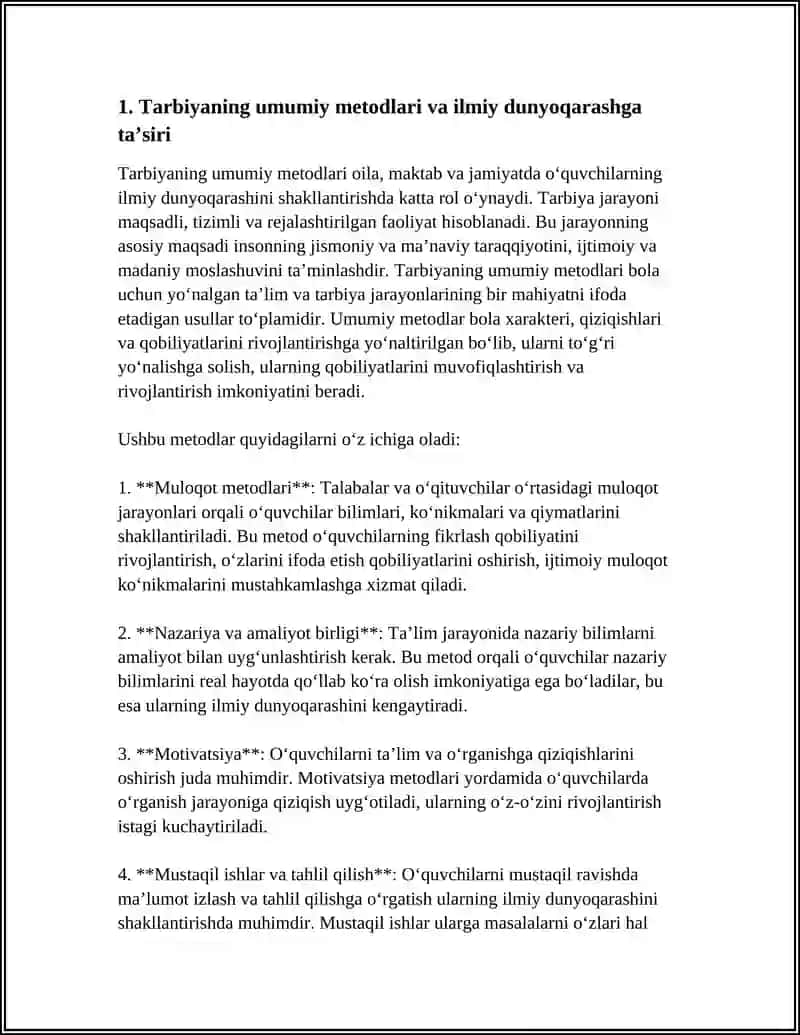 TARBIYANING UMUMIY METODLARI 3