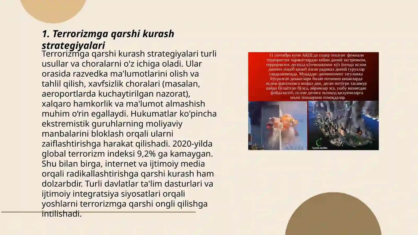 Terrorizm va aholi muhofazasi 3