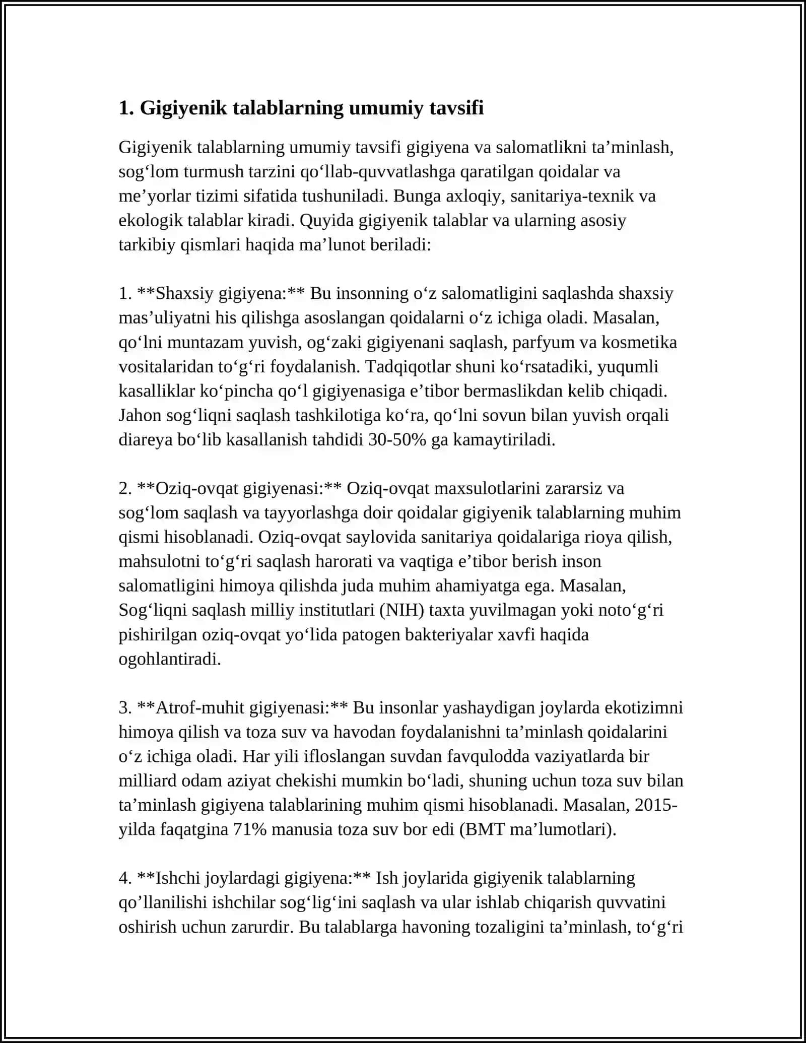 MAKTABGACHA BOLALAR MUASSASALARIGA BO‘LGAN UMUMIY GIGIYENIK TALABLAR 3