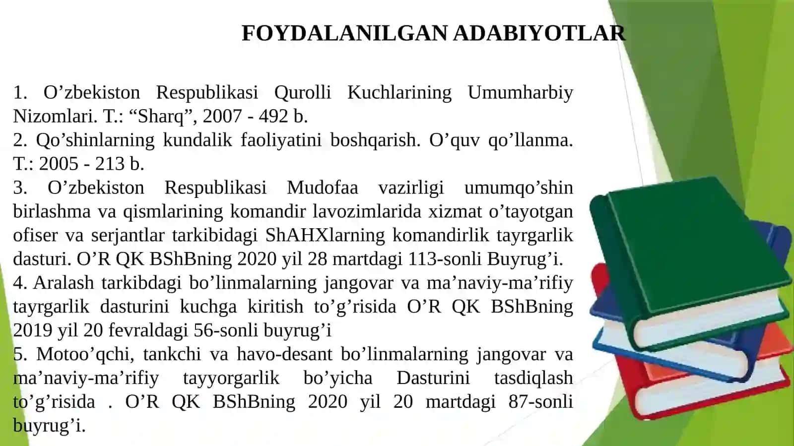 Qorovul va sutkalik naryad xizmatini tashkil qilish 3