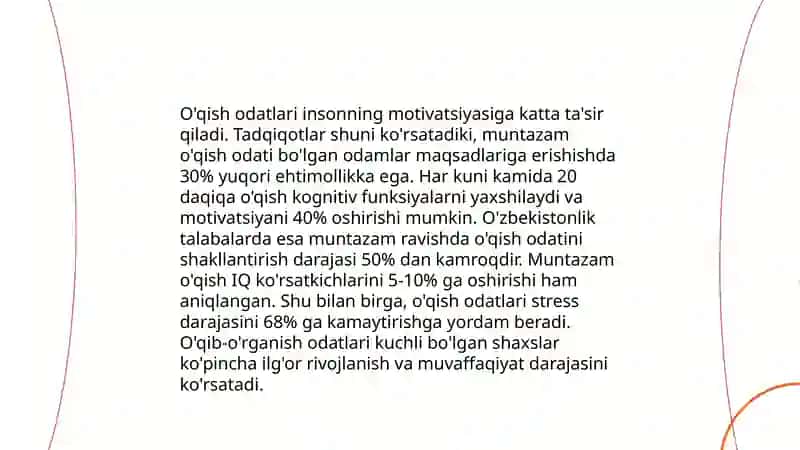 O'qish motivlari va motivatsiyalari 3