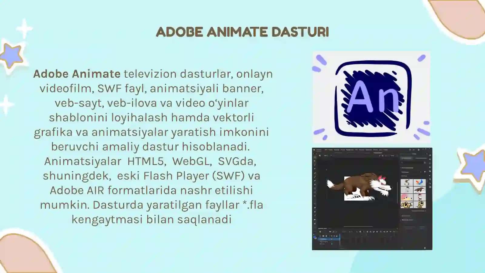ANIMATSION DASTURLAR VAULARNING IMKONIYATLARI 3