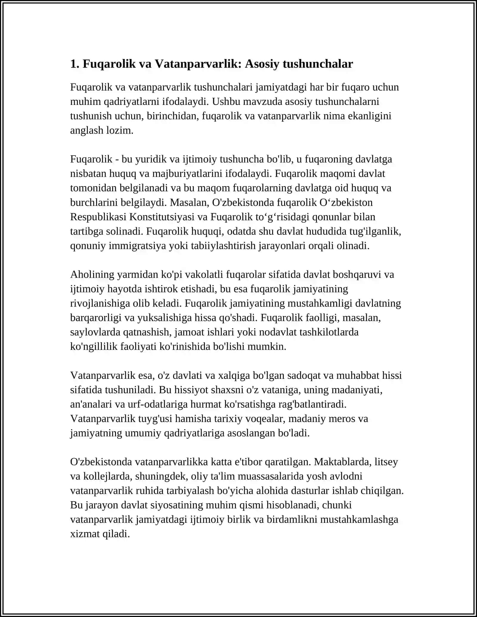 FUQAROLIK TARBIYASI VA VATANPARVARLIK TARBIYASI 3