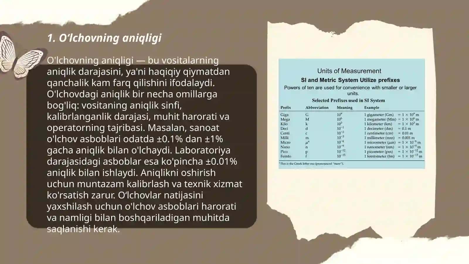 Oʻlchashning sifat mezonlari 3