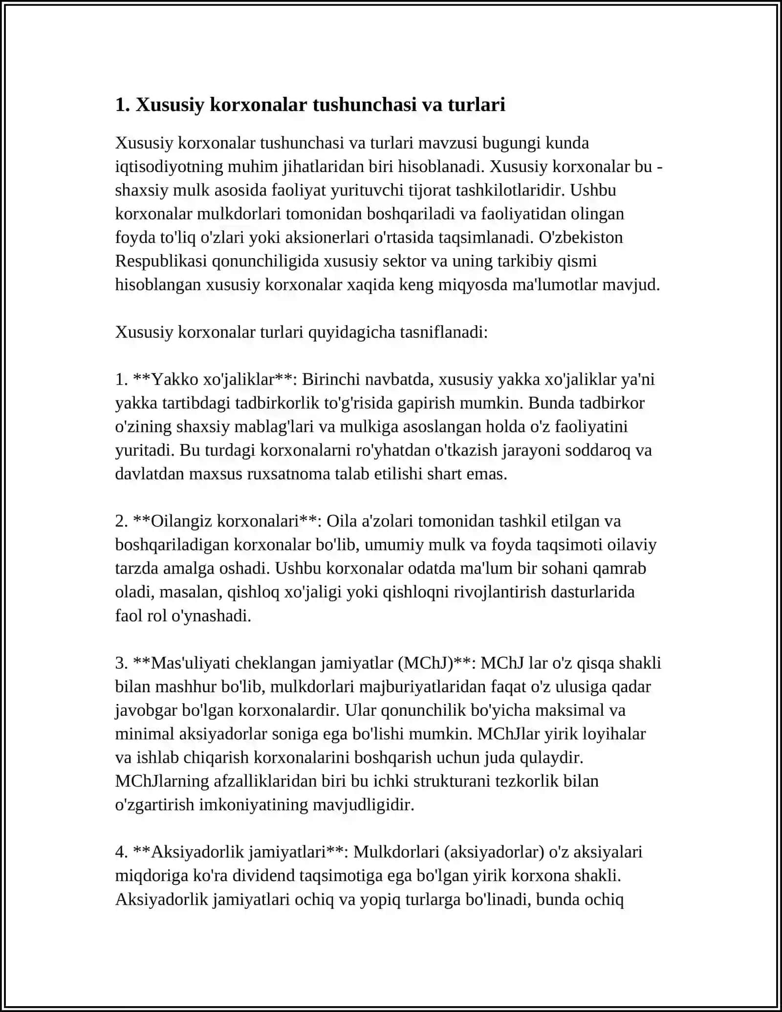 XUSUSIY KORXONALARNING TASHKILIY IQTISODIY ASOSLARI 3
