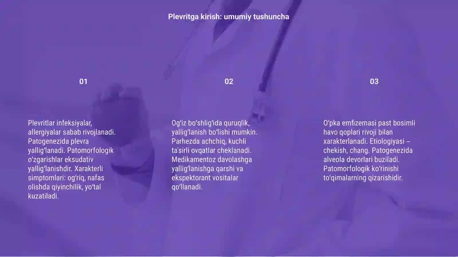 Plevritlar etiologiya, patogenez, patomorfologiya 3