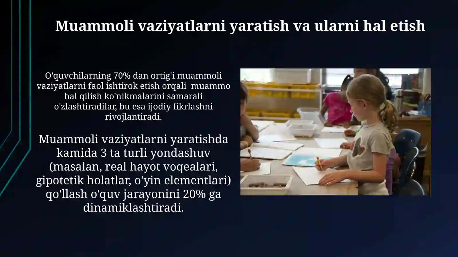 Pedagogik muloqot- oʻqituvchining ijodiy faoliyatini va tashabbuskorligini namoyon etuvchi xususiyat 3
