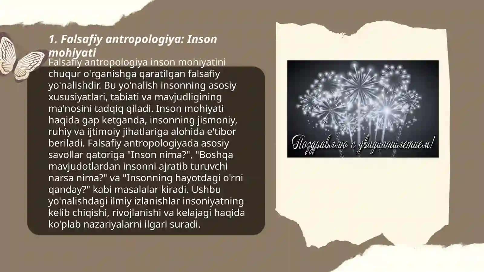 Falsafiy antropologiya - inson haqidagi taʼlimot 3
