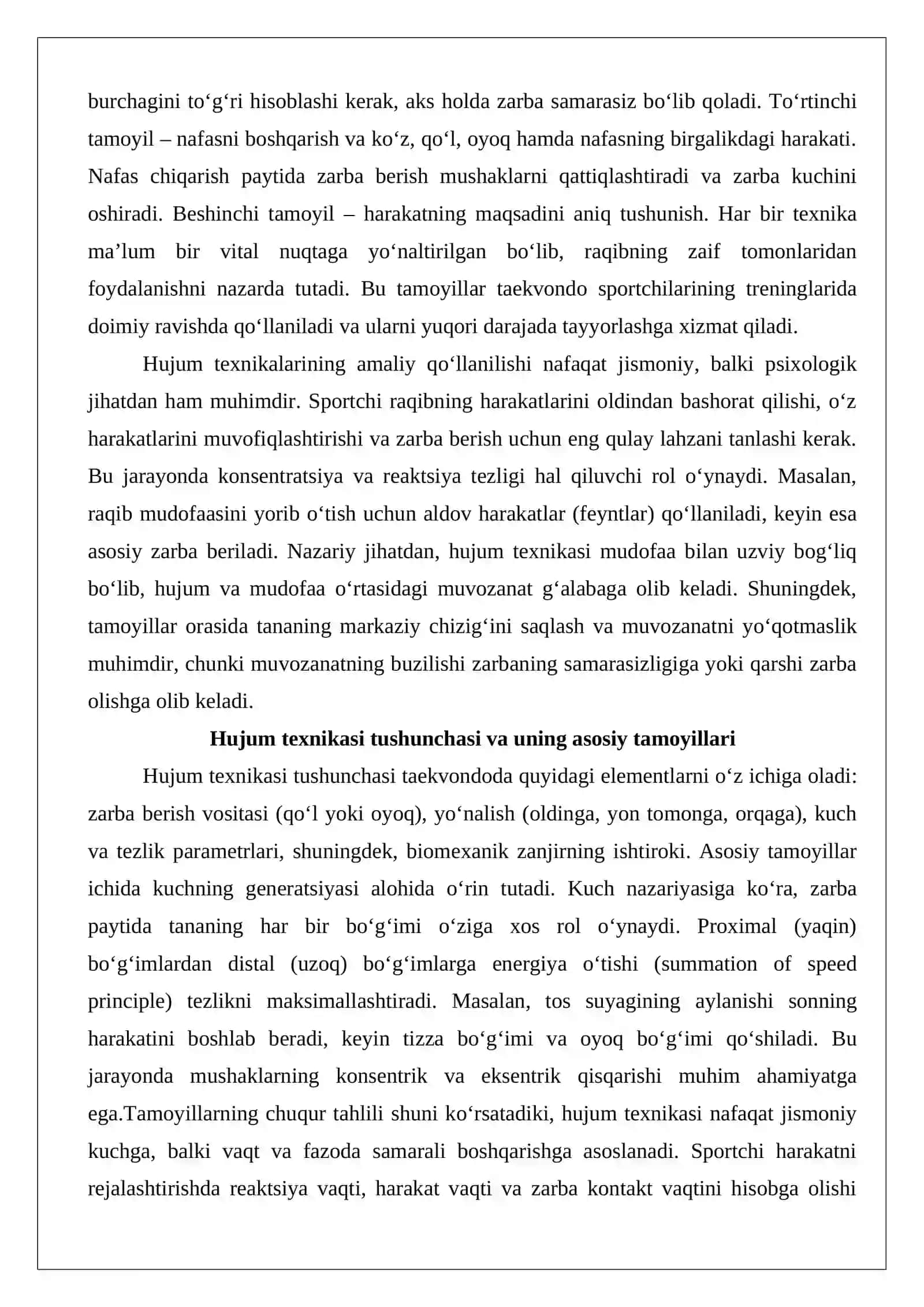 Hujum texnikasi Taekvondo 3