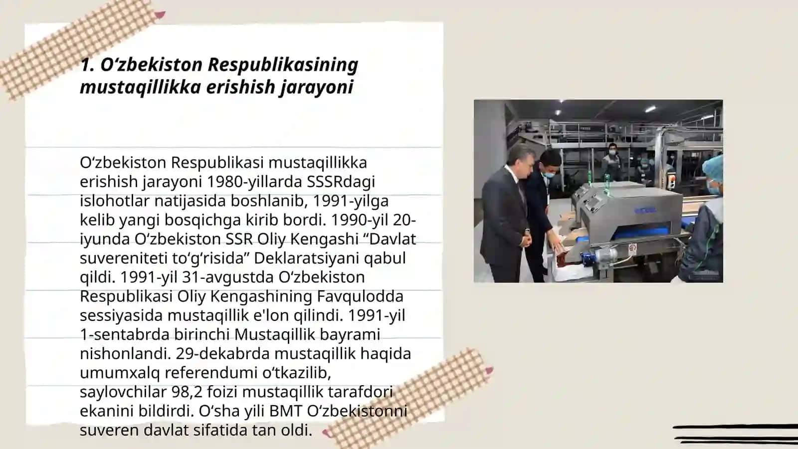 Oʻzbekiston Respublikasining mustaqillikka erishish jarayoni 3