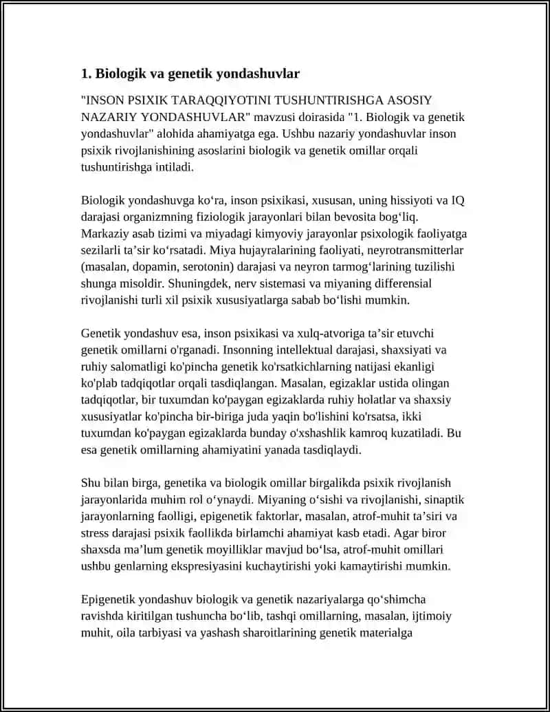 INSON PSIXIK TARAQQIYOTINI TUSHUNTIRISHGA ASOSIY NAZARIY YONDASHUVLAR 3