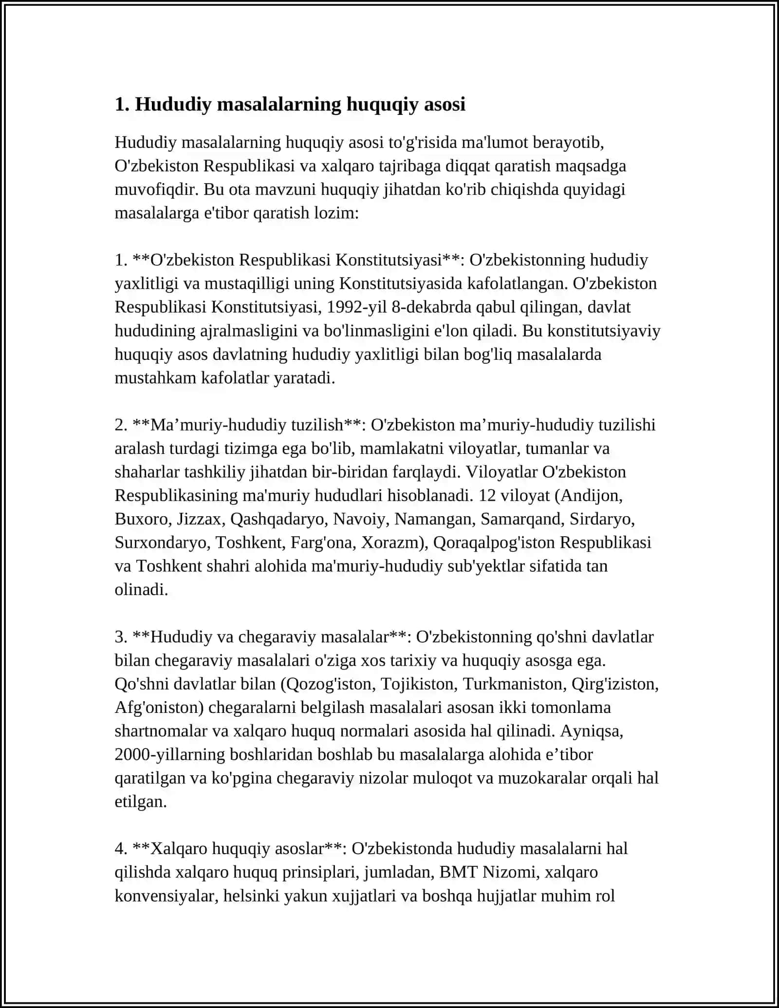 HUDUDIY MASALALARNI HAL QILISH MAS'ULIYATI 3