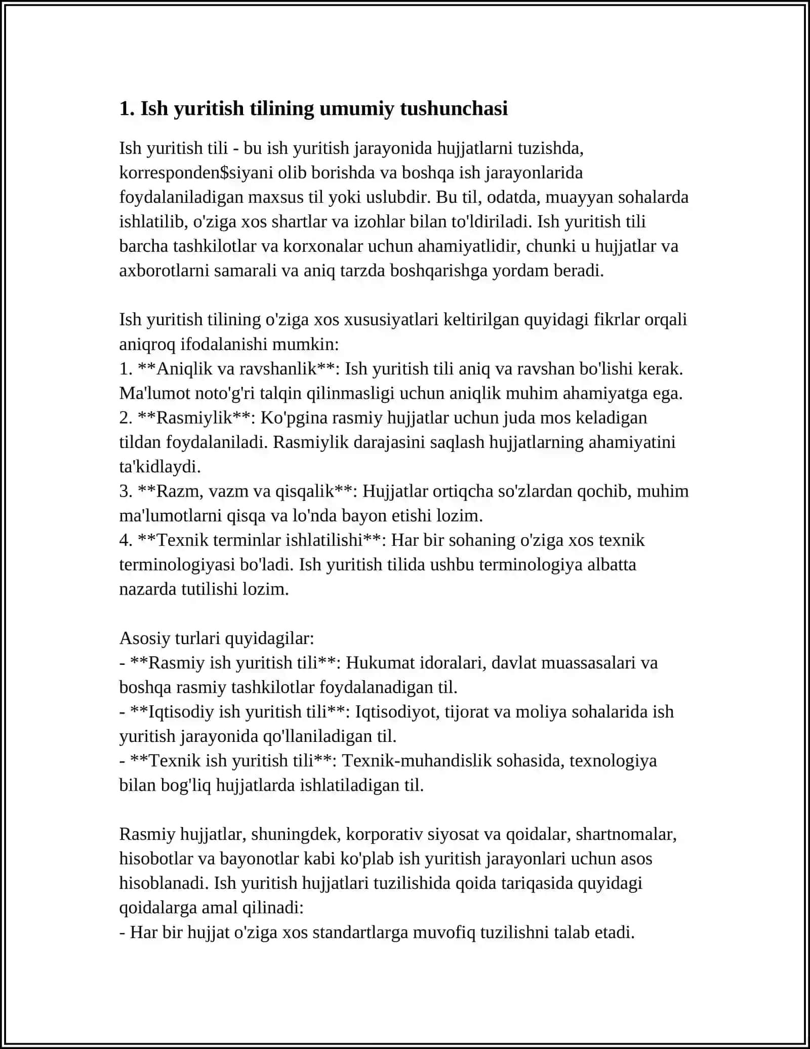 ISH YURITISH TILI VA USLUBI 3