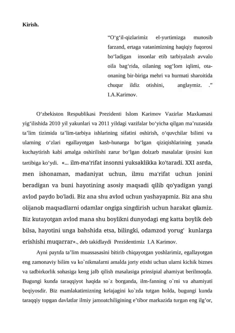 “Boshlang’ich sinf o’quvchilarini tarbiyalashda tejamkorlikdan foydalanish usullari" 3