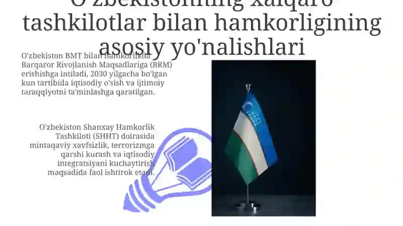 O'zbekistonning xalqaro tashkilotlar bilan hamkorlik aloqalari 3